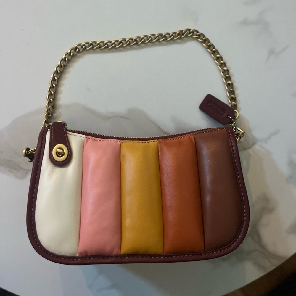 Brand New Colorful Coach Shoulder Bag